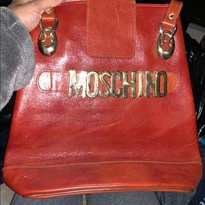 Moschino leather backpack